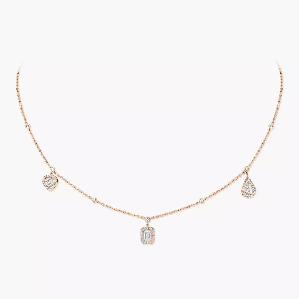 [Select]My Twin Diamond Necklace in Silver