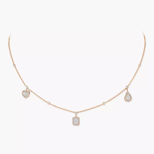 [Select]My Twin Diamond Necklace in Silver