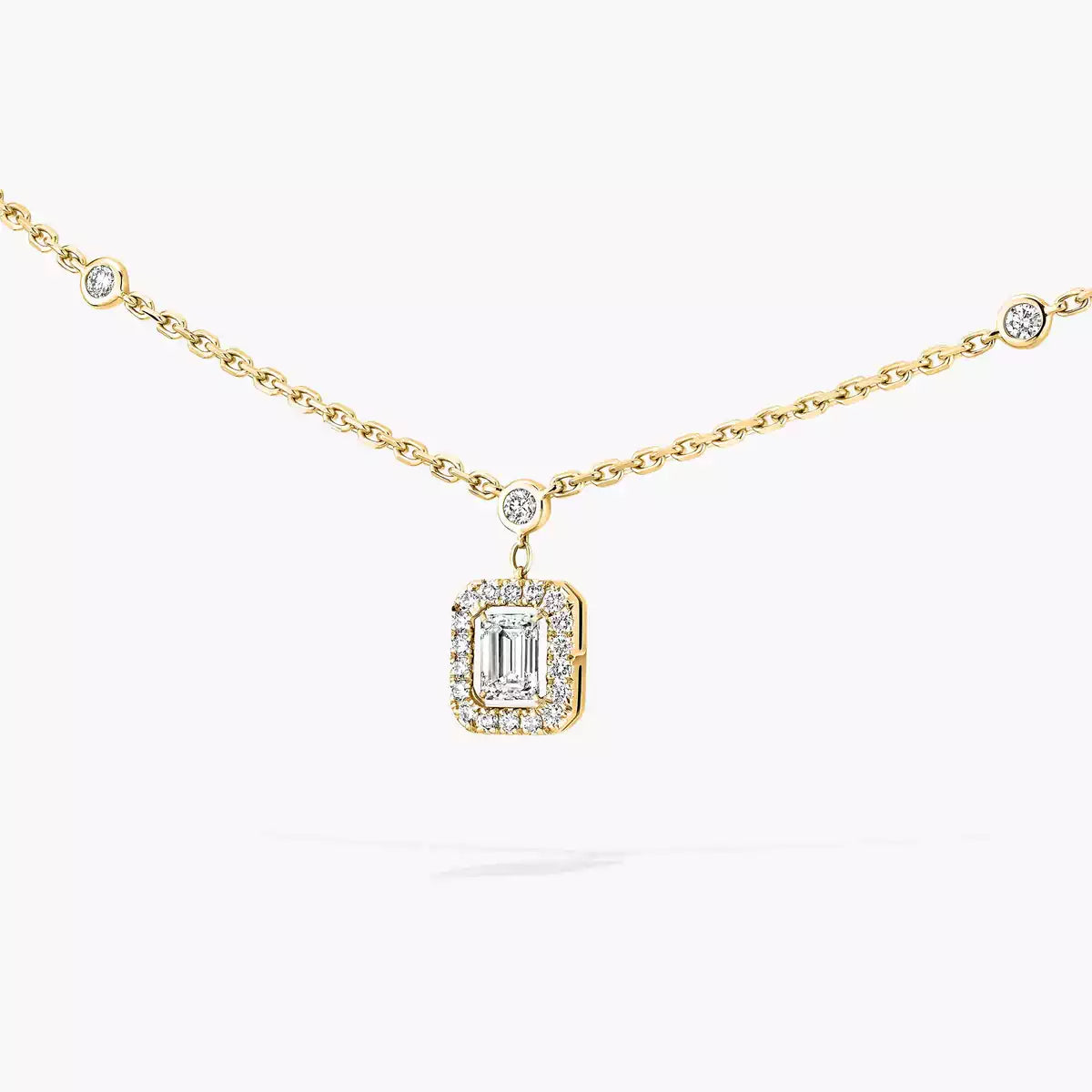 [Select]My Twin Diamond Necklace in Silver