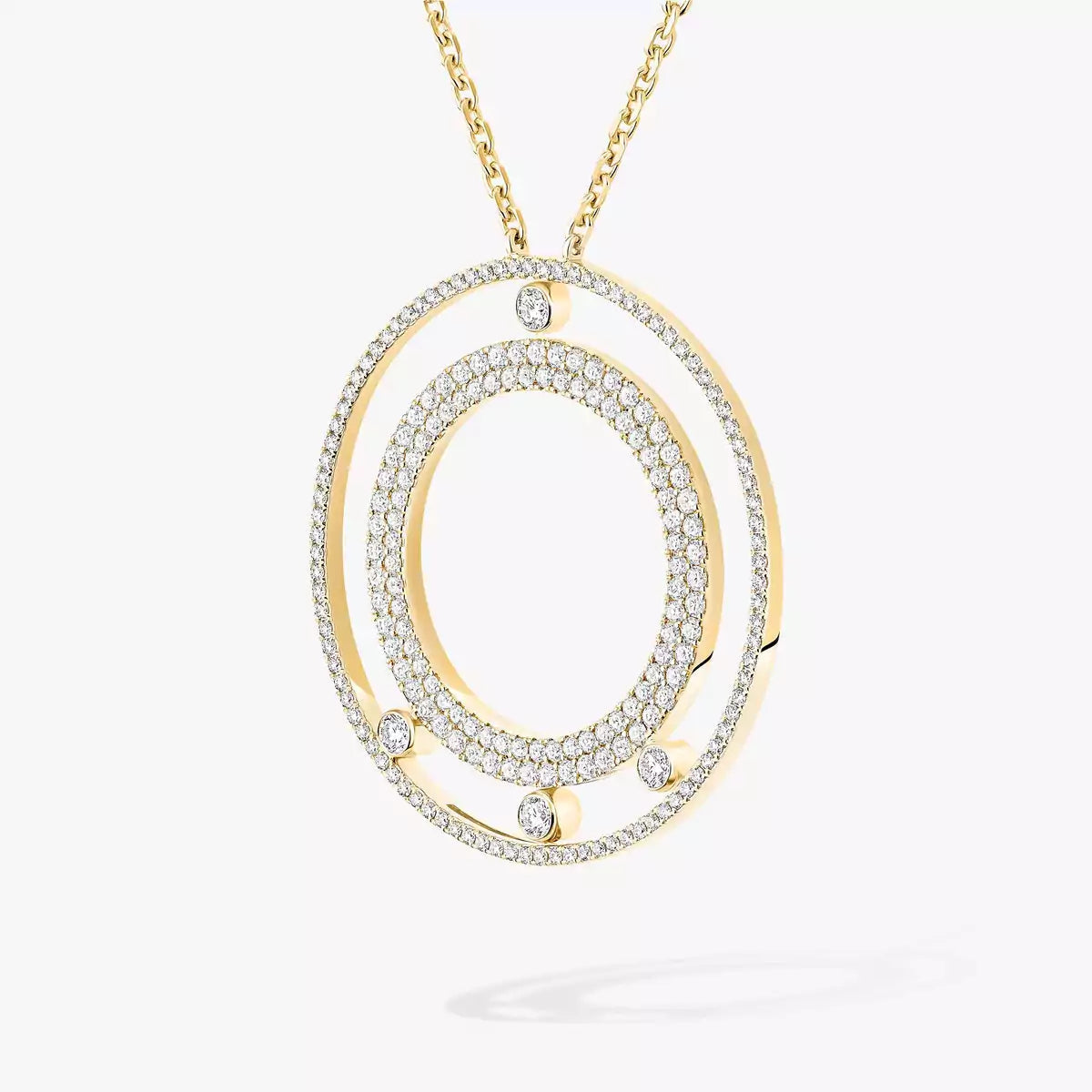 [Select]Move Romane Long Pave_-Set Diamond Necklace