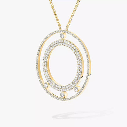 [Select]Move Romane Long Pave_-Set Diamond Necklace