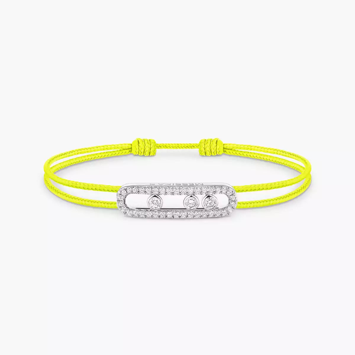 [Select]Messika Care(s) pink cord pavé bracelet