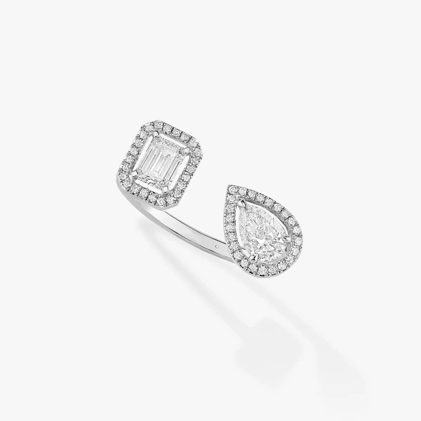 [Select]MY TWIN TOI & MOI SILVER DIAMOND RING