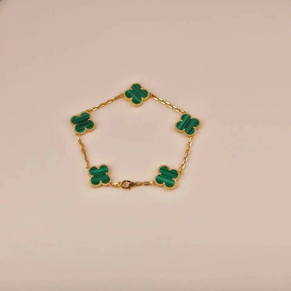 [Select] CLOVER 5 MOTIF MALACHITE BRACELET COLLECTION