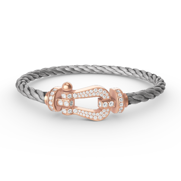 [Select]FORCE LARGE HORSESHOE FULL DIAMOND BRACELET Select GOLD