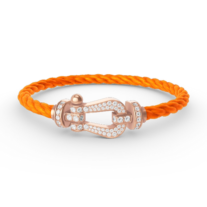 [Select]FORCE LARGE HORSESHOE FULL DIAMOND BRACELET Select GOLD