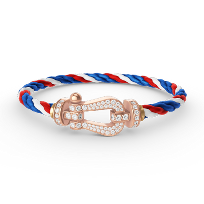 [Select]FORCE LARGE HORSESHOE FULL DIAMOND BRACELET Select GOLD