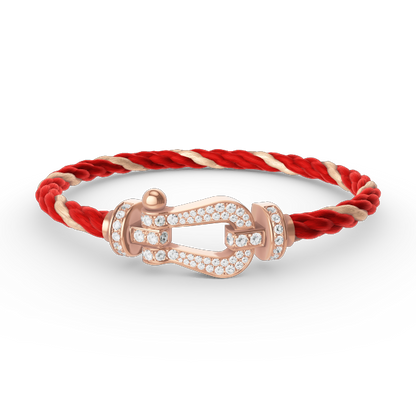 [Select]FORCE LARGE HORSESHOE FULL DIAMOND BRACELET Select GOLD