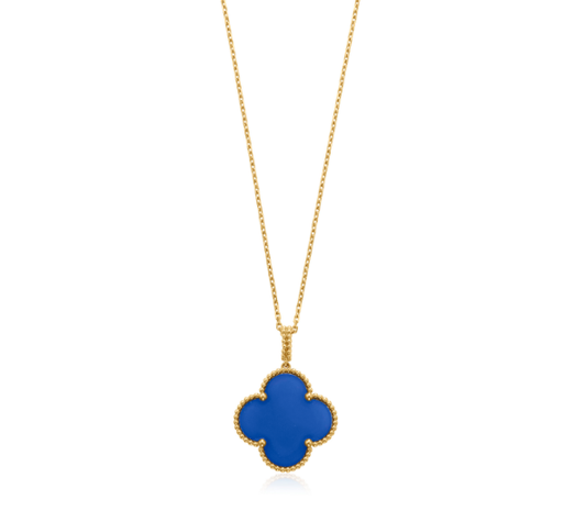 [Select]CLOVER 25MM NECKLACE TURQUOISE Select GOLD