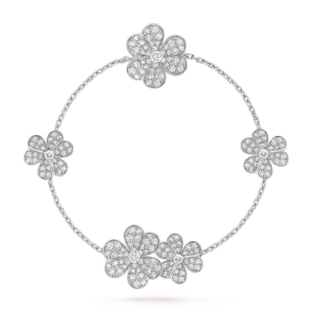 [Select]FRIVOLE SILVER 5 FLOWERS BRACELET