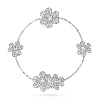 [Select]FRIVOLE SILVER 5 FLOWERS BRACELET