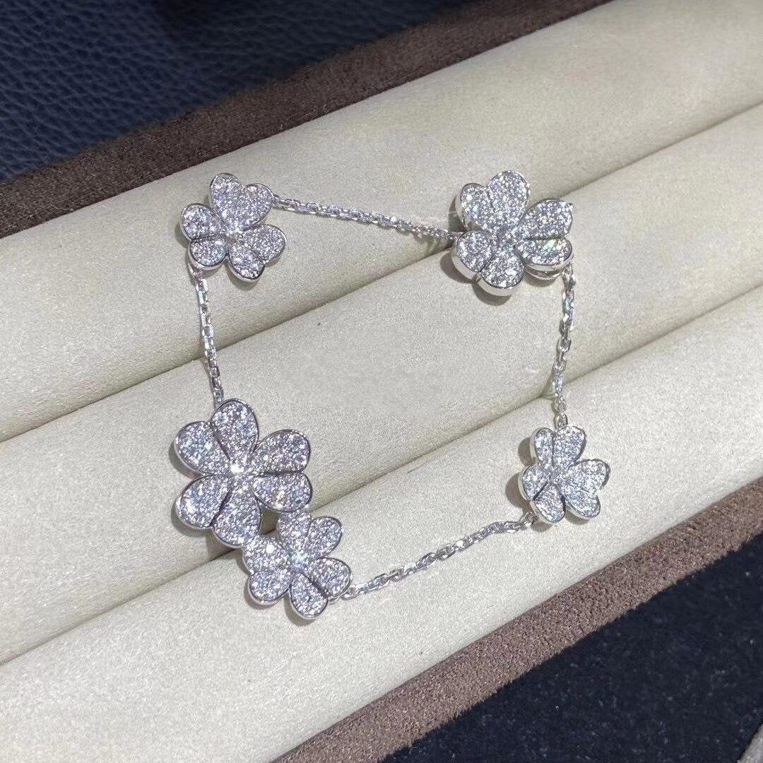 [Select]FRIVOLE SILVER 5 FLOWERS BRACELET