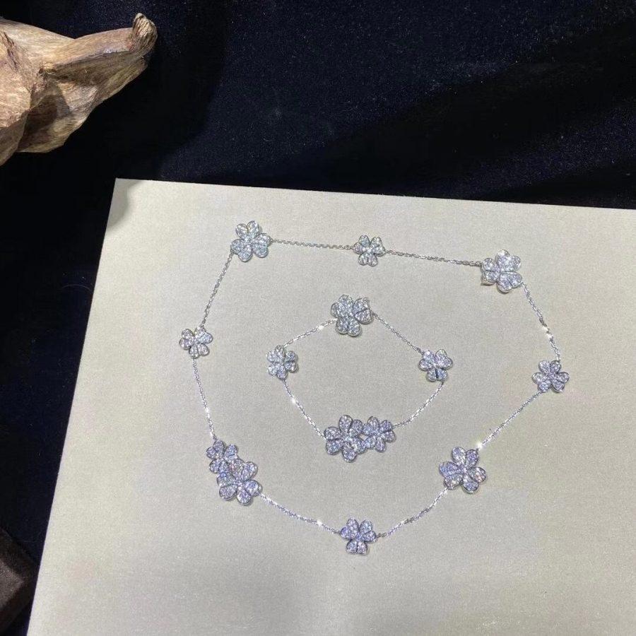 [Select]FRIVOLE SILVER 5 FLOWERS BRACELET