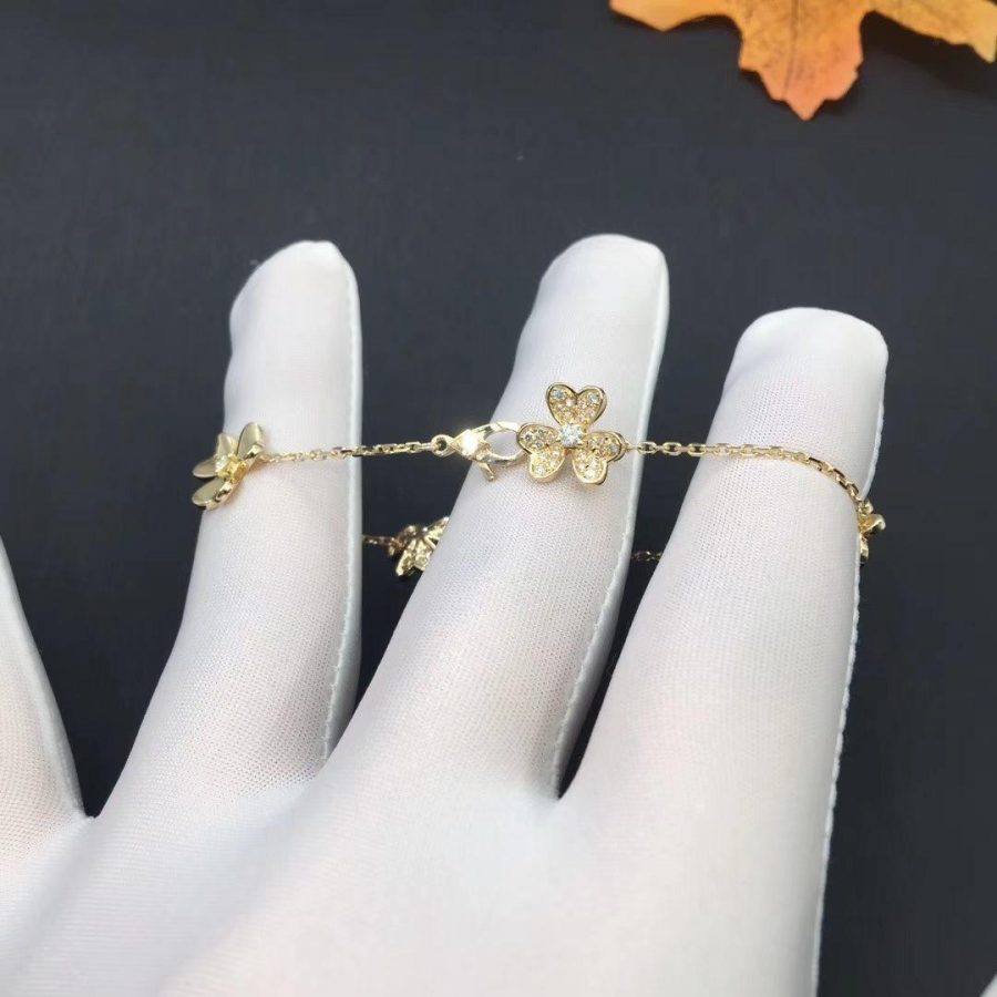 [Select]FRIVOLE GOLD 5 FLOWERS BRACELET