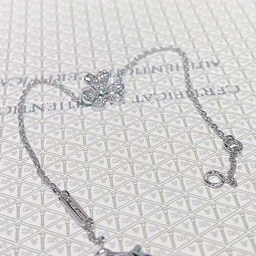 [Select]FRIVOLE SILVER FLOWER DIAMOND BRACELET