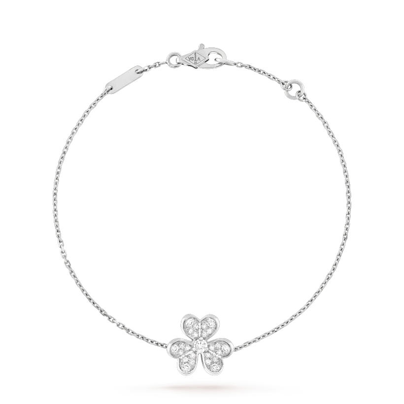 [Select]FRIVOLE SILVER FLOWER DIAMOND BRACELET