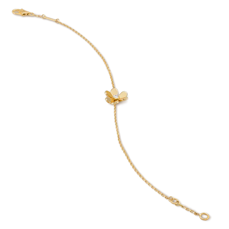 [Select]FRIVOLE GOLD FLOWER PINK MALACHITE BRACELET