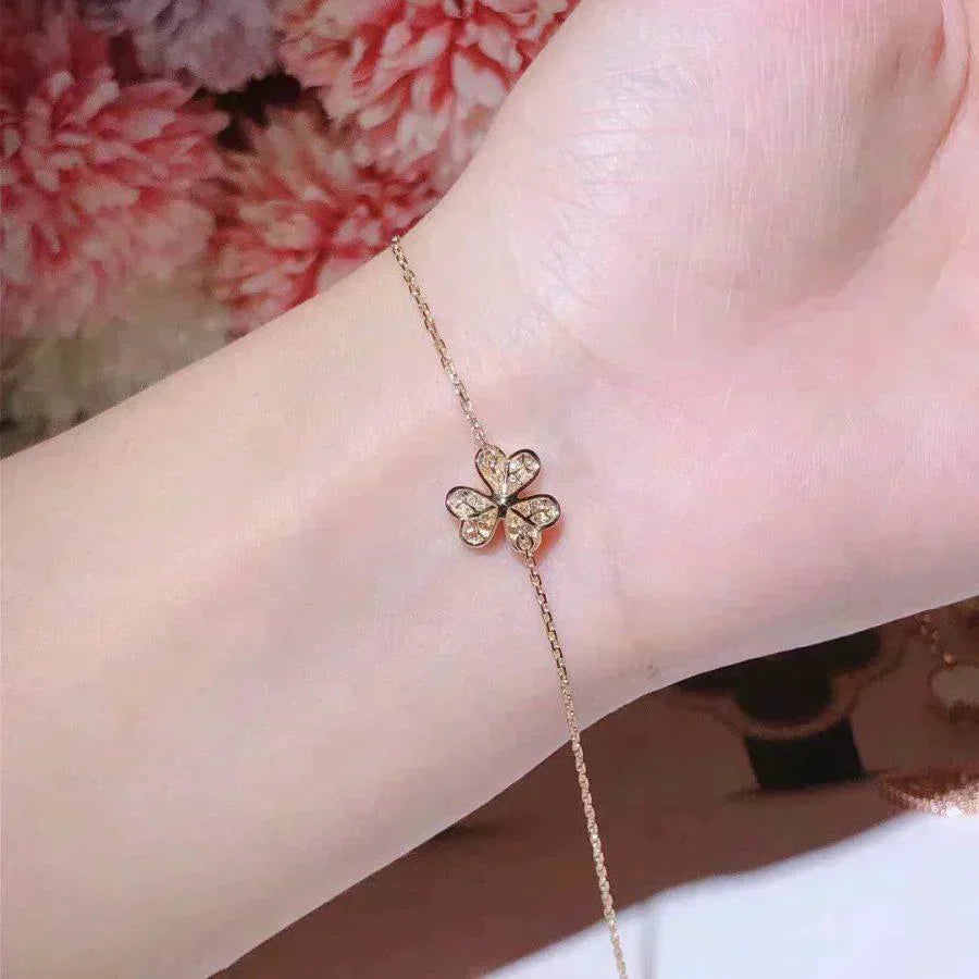 [Select]FRIVOLE GOLD FLOWER DIAMOND BRACELET