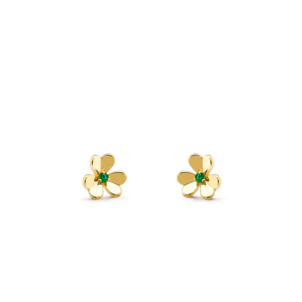 [Select]FRIVOLE  FLOWER MALACHITE EARRINGS