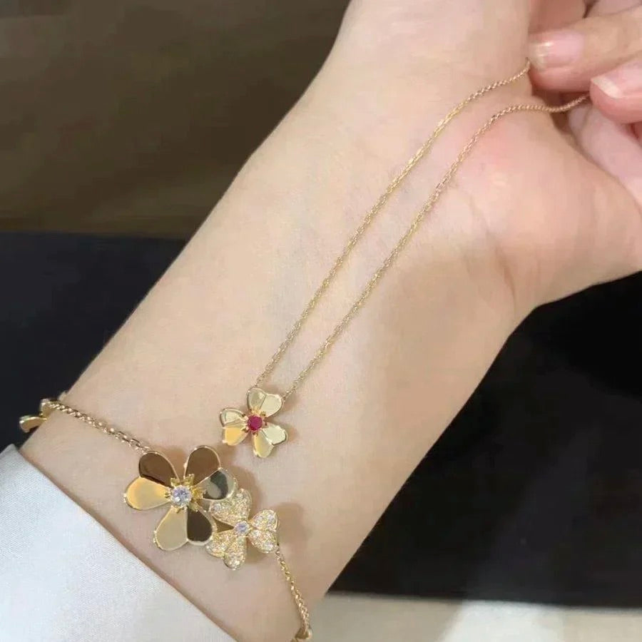 [Select]FRIVOLE GOLD FLOWER NECKLACE