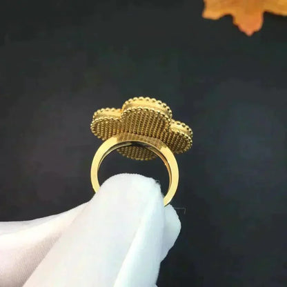 [Select]CLOVER MALACHITE RING