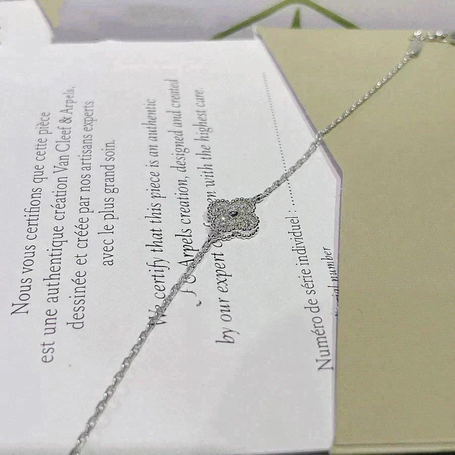 [Select]CLOVER  SINGLE FLOWER BRACELET SILVER