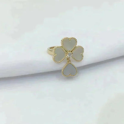 [Select]SWEET CLOVER WHITE MOP RING