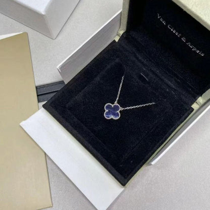 [Select]CLOVER 15MM PIETERSITE NECKLACE SILVER