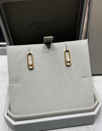 [Select]MOVE UNO SMALL 1 DIAMOND EARRINGS