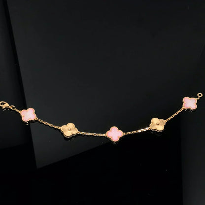 [Select] CLOVER 5 MOTIFS  PINK MOP BRACELET COLLECTION