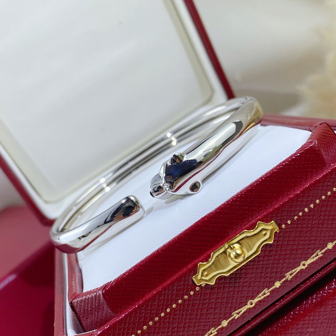 [Select]PANTHERE SILVER OPEN BRACELET