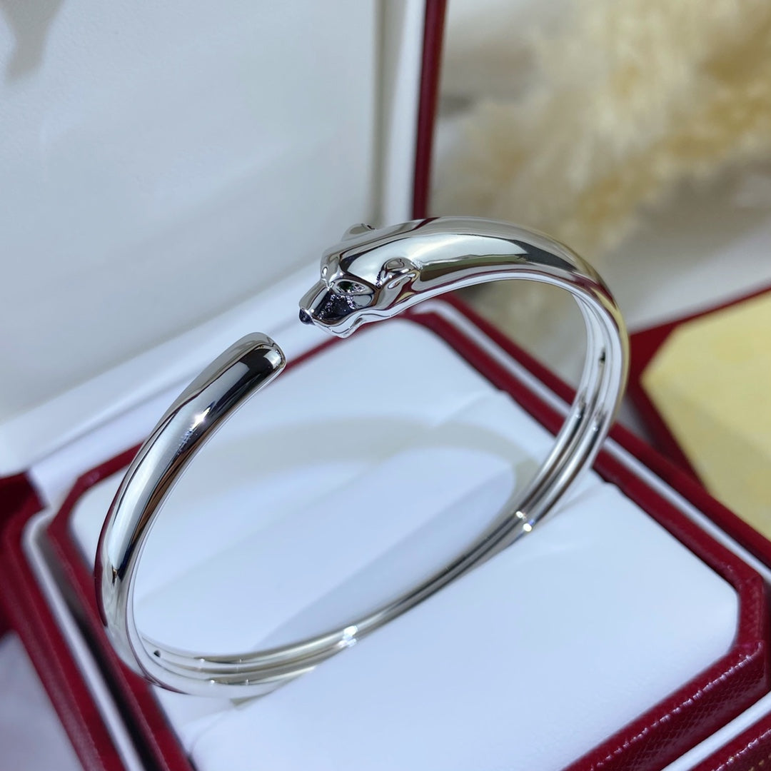 [Select]PANTHERE SILVER OPEN BRACELET