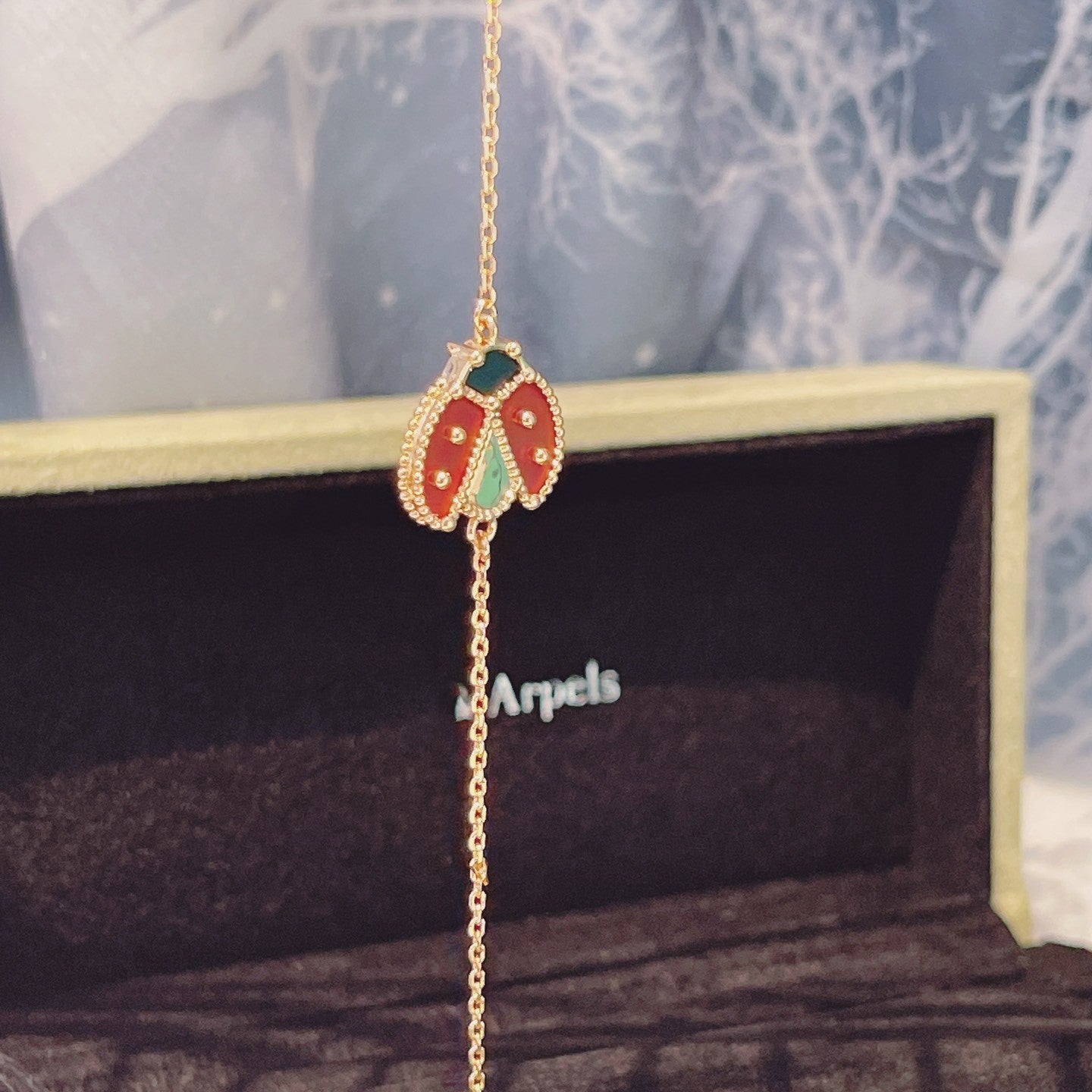 [Select]LUCKY SPRING 1 MOTIF PINK GOLD BRACELET
