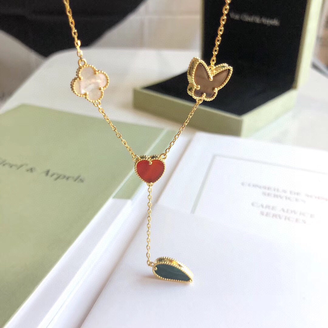 [Select]LUCKY SPRING 4 MOTIFS Select GOLD NECKLACE