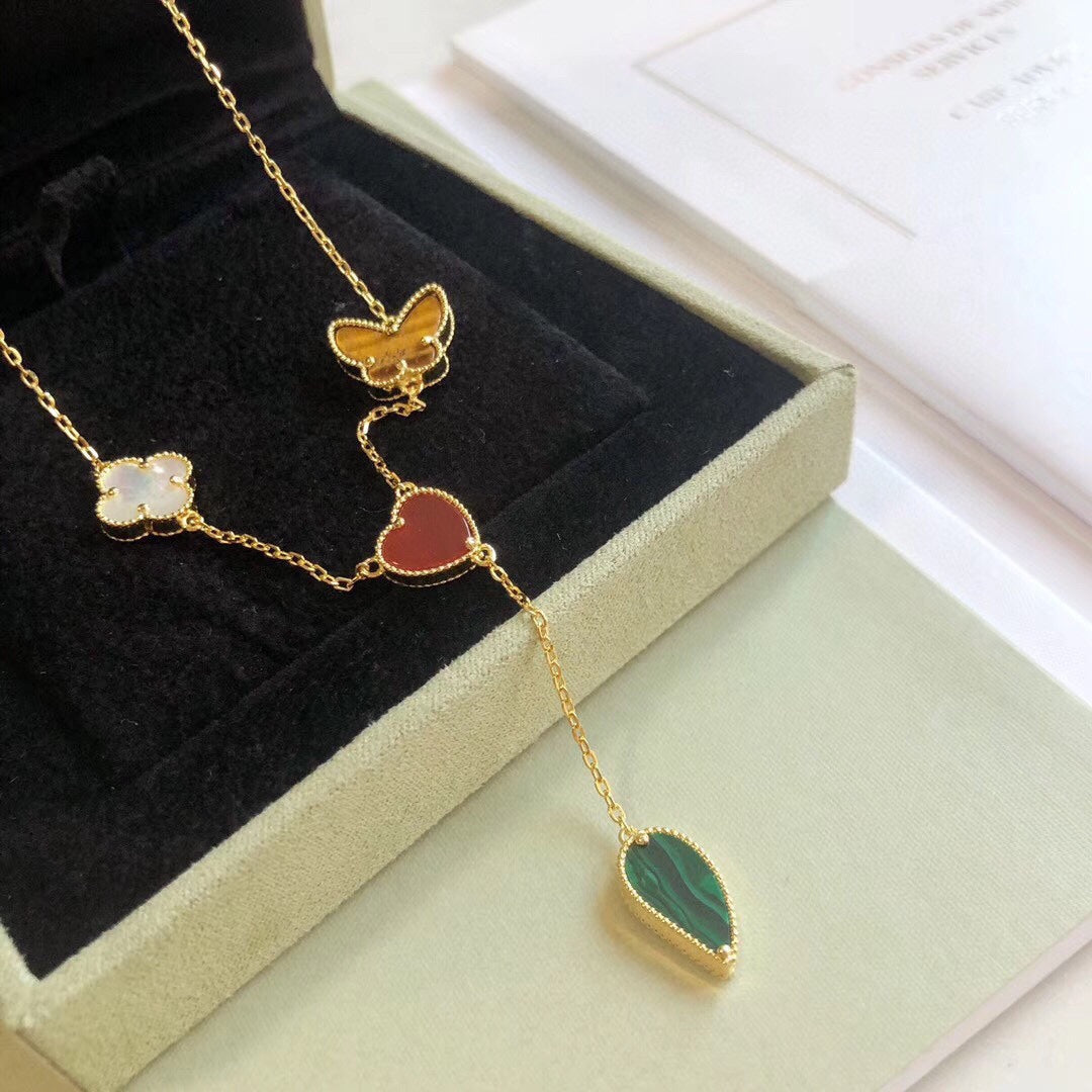 [Select]LUCKY SPRING 4 MOTIFS Select GOLD NECKLACE