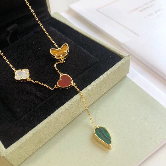 [Select]LUCKY SPRING 4 MOTIFS Select GOLD NECKLACE