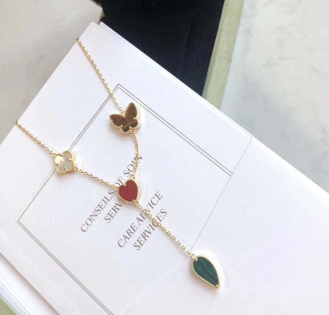 [Select]LUCKY SPRING 4 MOTIFS Select GOLD NECKLACE
