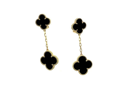 [Select]CLOVER 2 MOTIFS  EARRINGS (MULTIPLE CHOICESC