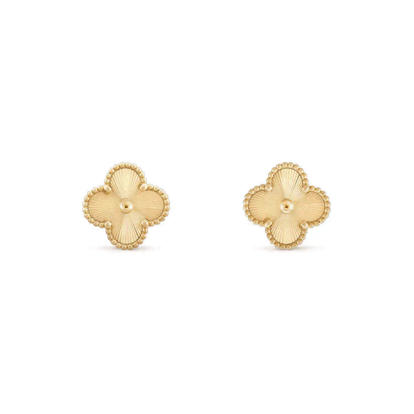[Select]CLOVER MEDIUM 1 MOTIFS LASER EARRINGS