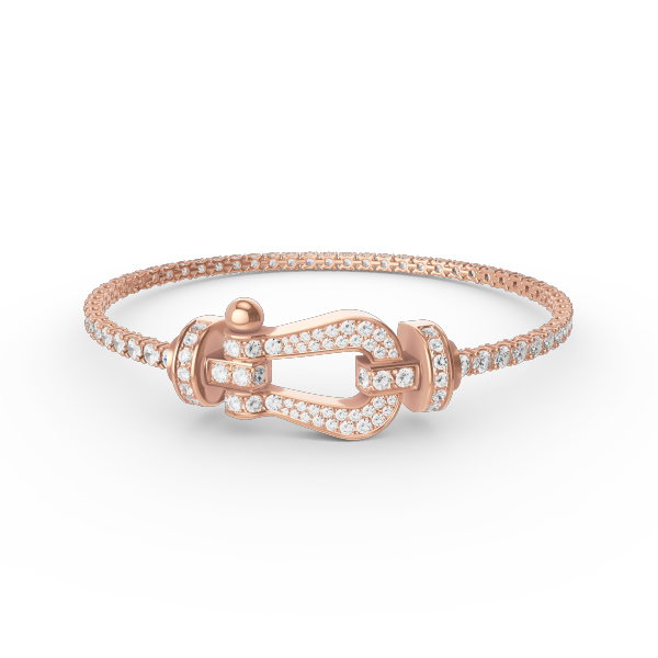 [Select]FORCE  LARGE HORSESHOE FULL DIAMOND TENNIS BRACELET