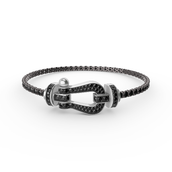 [Select]FORCE  LARGE HORSESHOE FULL DIAMOND TENNIS BRACELET